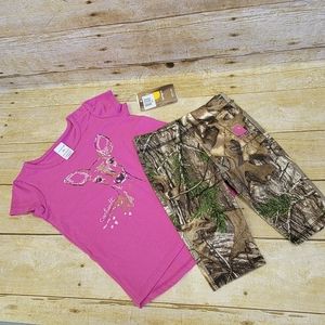 Carhart 2 piece set girls 18 months